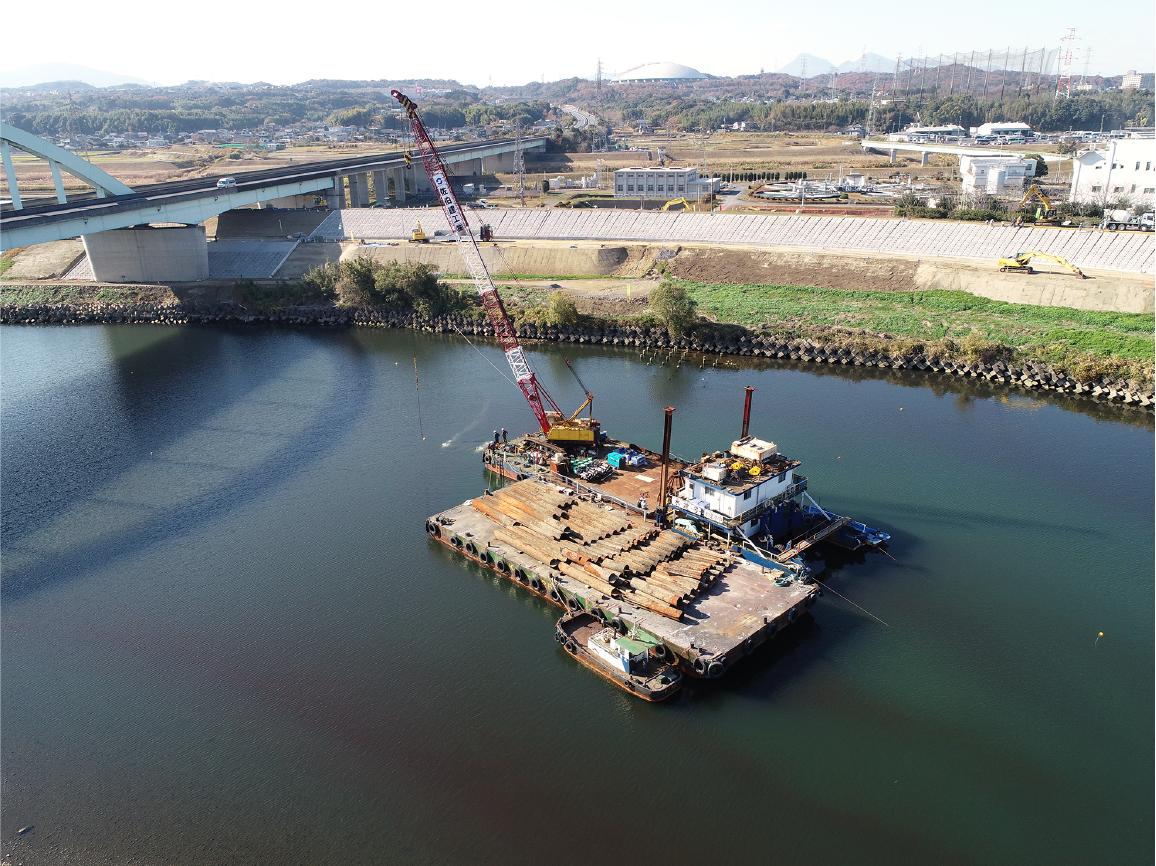 河川海岸護岸工事