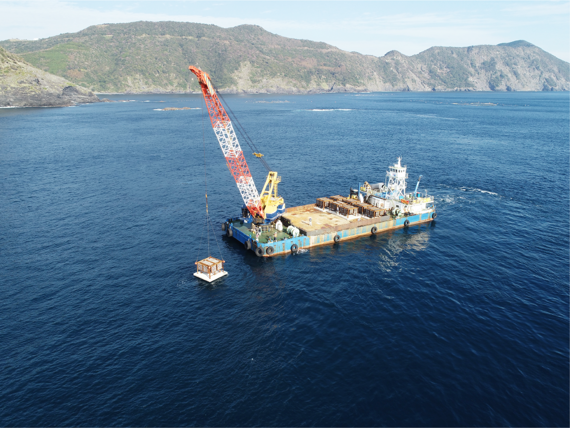 増殖礁設置工事