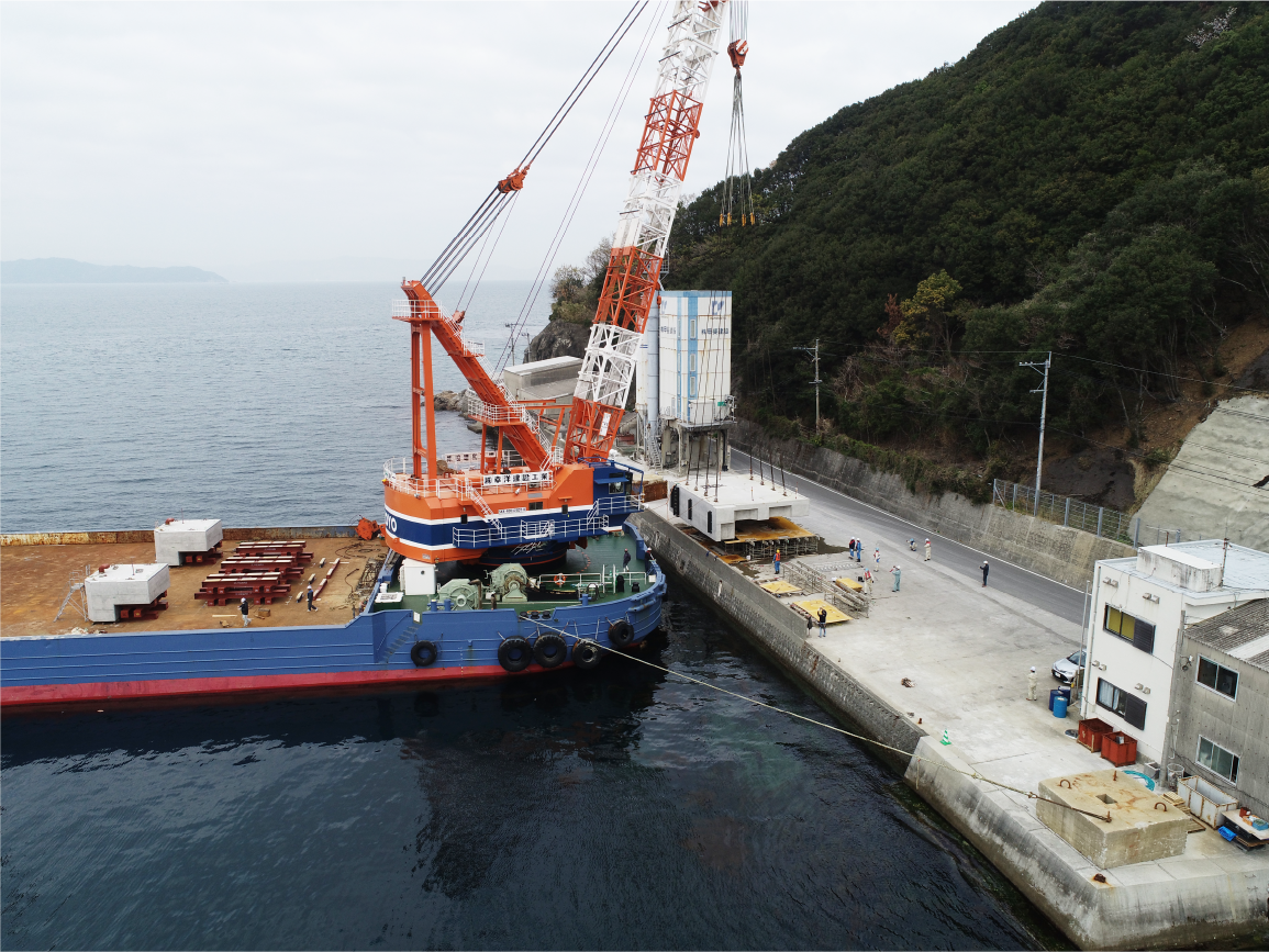 ドルフィン設置工事